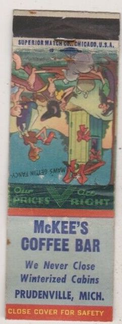 McKees Coffee Bar and Cabins - MATCHBOOK